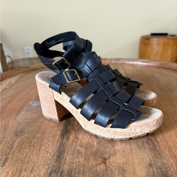 KORK-EASE Camille Sandal Black Size 9 - Picture 1 of 11